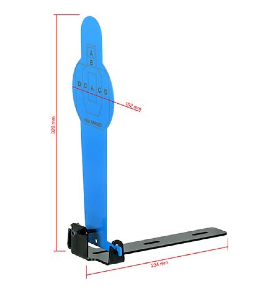 FMA Airsoft Metall Target 30x10 Blue